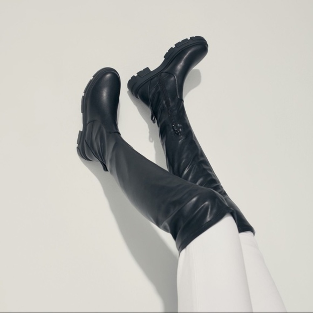 Aldo  women. Over-the-knee boot Lug so… black size‎ 7.5